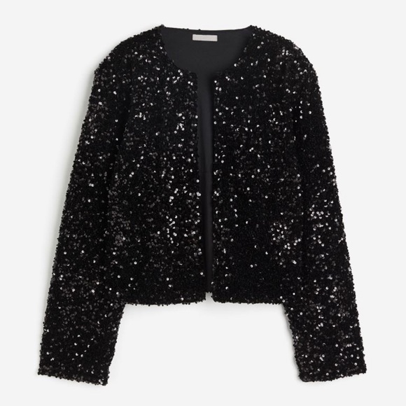 Black sequin jacket - Picture 3 of 4